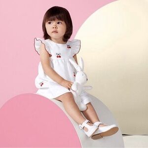 Jacadi dress and hat, size 24M